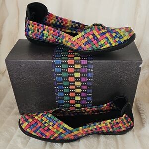 bernie mev. Multicolor Woven Flats